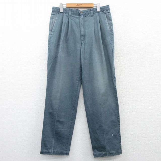 W35★古着 ドッカーズ パンツ メンズ 00年代 00s コットン 紺系 ネイビー 25mar18 中古 ボトムス ロング