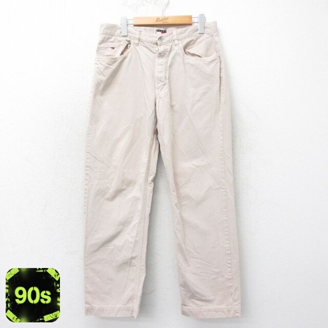 トミーヒルフィガー 90s パンツ ベージュ W32 | 古着