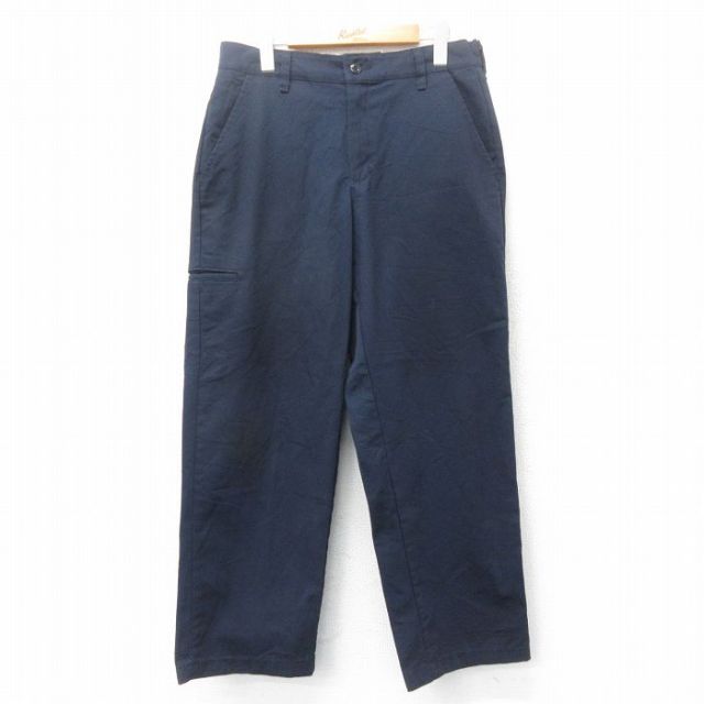 W32★古着 レッドキャップ ワーク パンツ メンズ 紺 ネイビー 25mar18 中古 ボトムス ロング