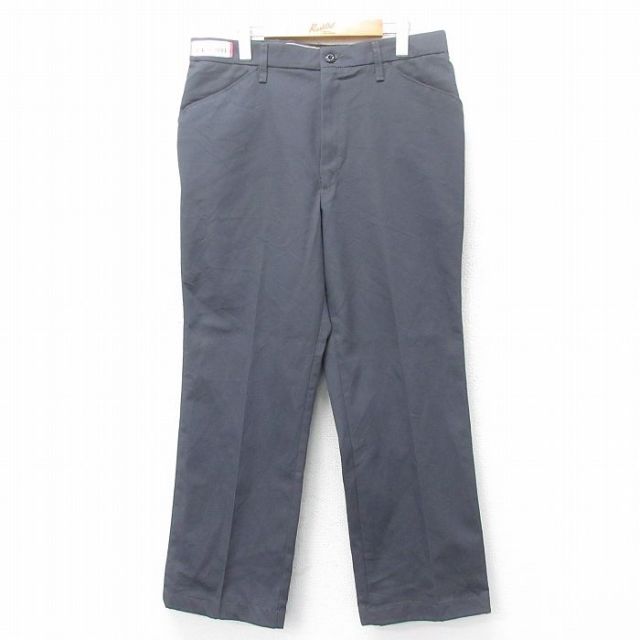 W36★古着 レッドキャップ ワーク パンツ メンズ 濃グレー 25mar18 中古 ボトムス ロング