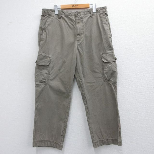 W38★古着 ドッカーズ カーゴ パンツ メンズ コットン ベージュ カーキ 25mar19 中古 ボトムス ロング