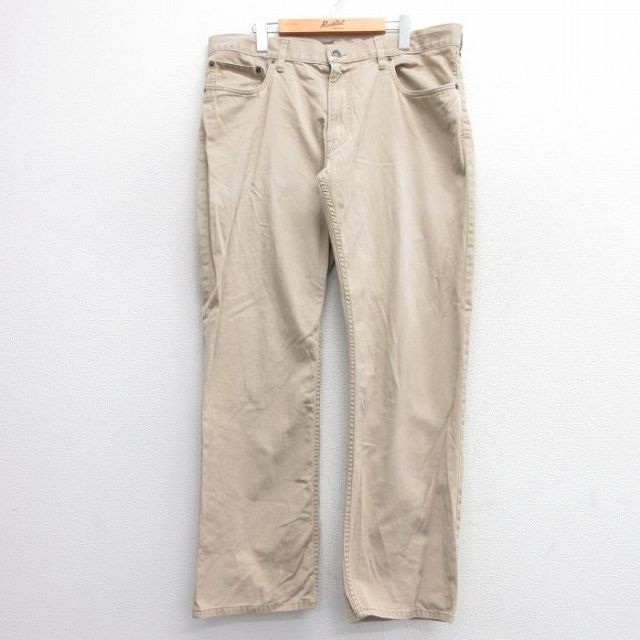 【20%OFF】W36★古着 ラルフローレン Ralph Lauren ブランド パンツ メンズ コットン ベージュ カーキ 25mar19 中古 ボトムス ロング