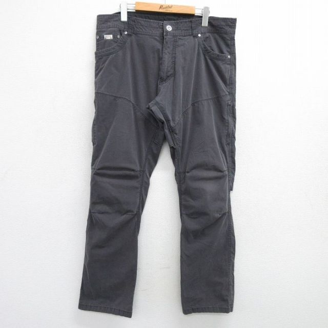 W38★古着 KUHL パンツ メンズ グレー 25mar19 中古 ボトムス ロング