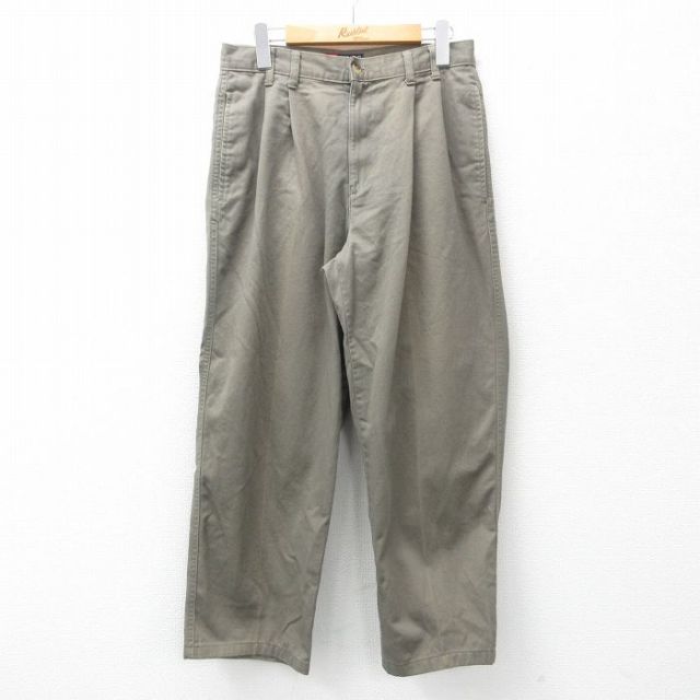 W29★古着 ラルフローレン Ralph Lauren チャップス ブランド チノ パンツ チノパン メンズ 90年代 90s 緑系 グリーン 25mar21 中古 ボトムス ロング