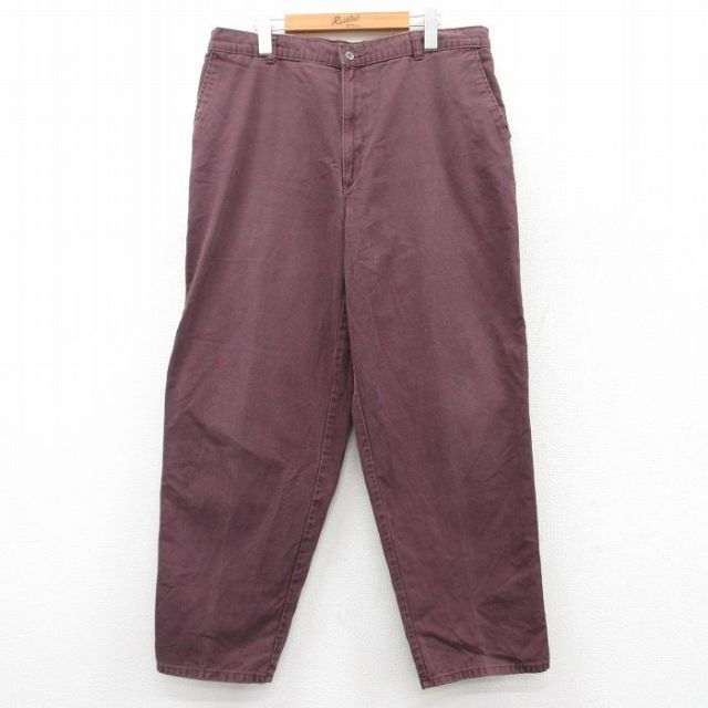 W36★古着 ドッカーズ パンツ メンズ 90年代 90s コットン 紫 パープル 【spe】 25mar22 中古 ボトムス ロング