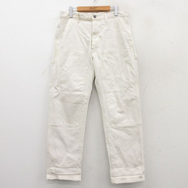 古着通販 W34☆古着 ギャップ GAP ペインター パンツ メンズ 白