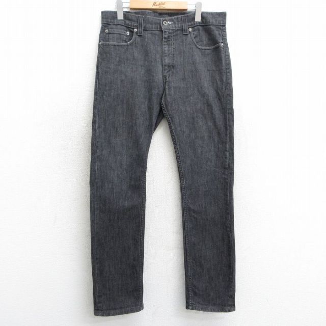 W36★古着 リーバイス Levis 511 ジーンズ メンズ 黒 ブラック デニム 25mar24 中古 ボトムス ジーパン Gパン ロング パンツ