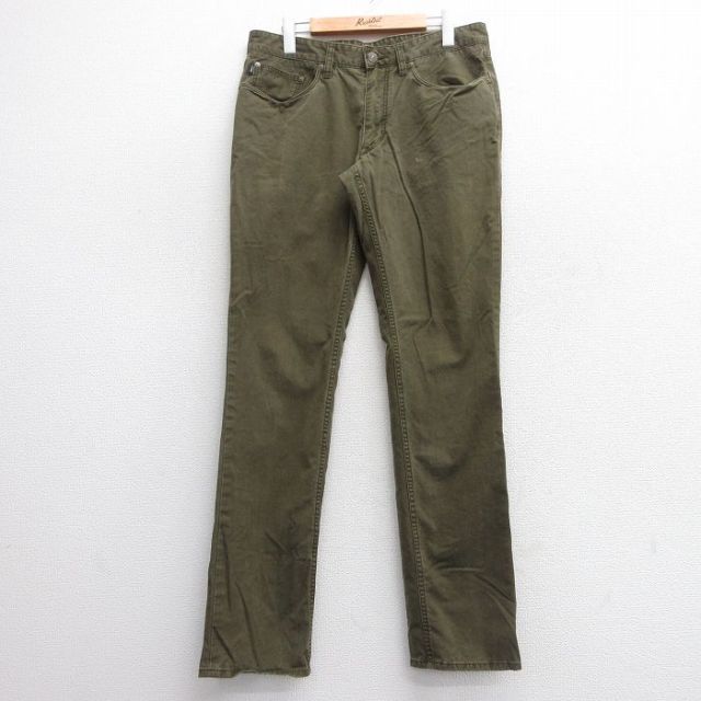 W32★古着 ラルフローレン Ralph Lauren ブランド パンツ メンズ 緑系 グリーン 25mar24 中古 ボトムス ロング