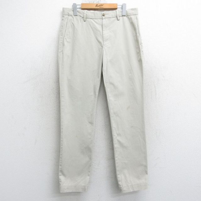 W34★古着 ラルフローレン Ralph Lauren ブランド チノ パンツ チノパン メンズ 薄ベージュ カーキ 25mar26 中古 ボトムス ロング