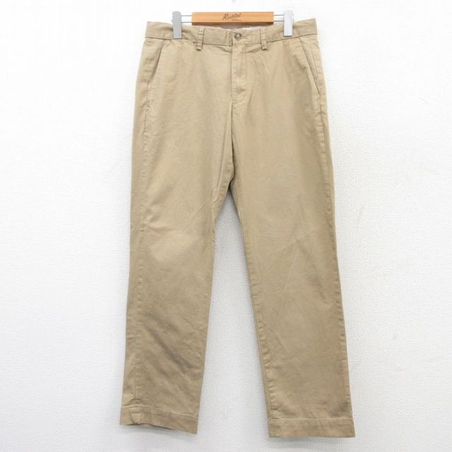 W32★古着ラルフローレン ブランド パンツ メンズ ベージュ カーキ 25mar26 中古 ボトムス ロング