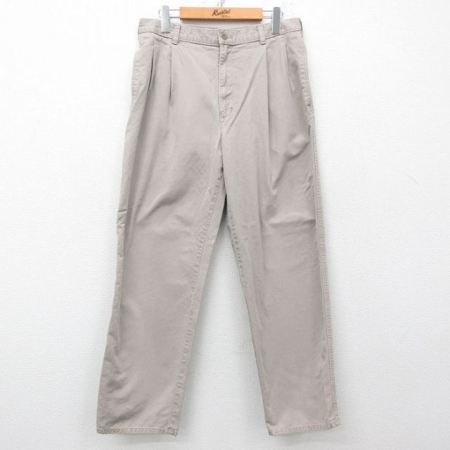 W32★古着 ドッカーズ パンツ メンズ 90年代 90s ベージュ カーキ 25mar27 中古 ボトムス ロング