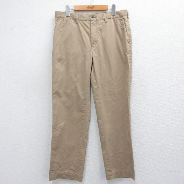 【50%OFF】W35★古着 ラルフローレン Ralph Lauren ブランド チノ パンツ チノパン メンズ ベージュ カーキ 25mar29 中古 ボトムス ロング
