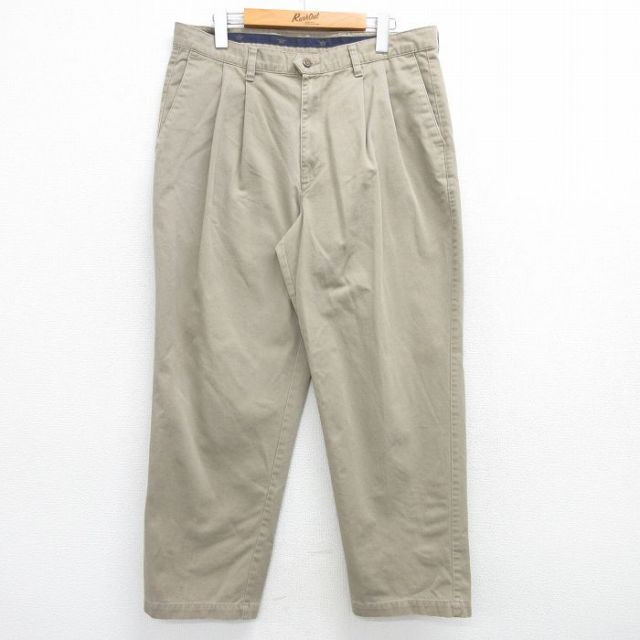 W34★古着 ドッカーズ パンツ メンズ 00年代 00s ベージュ カーキ 25apr02 中古 ボトムス ロング