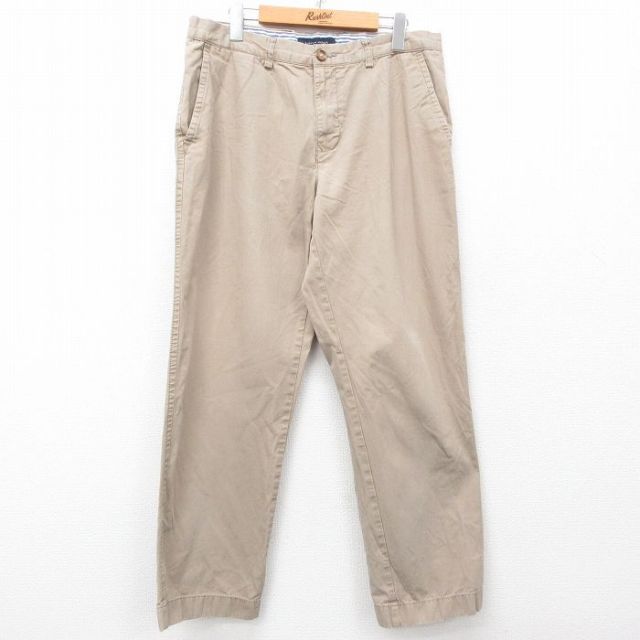 トミーヒルフィガー パンツ ベージュ W34 | 古着