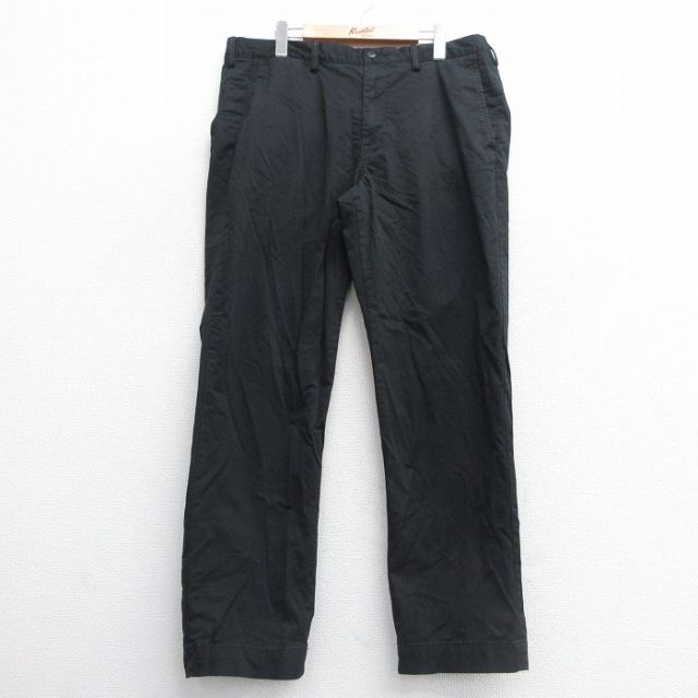 W35★古着 ラルフローレン Ralph Lauren ブランド パンツ メンズ 黒 ブラック 25apr02 中古 ボトムス ロング