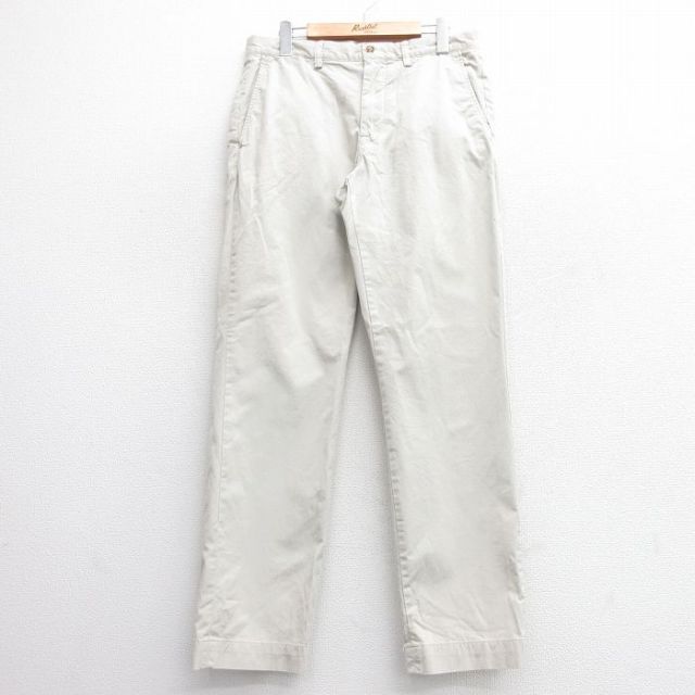 W31★古着 ラルフローレン Ralph Lauren ブランド パンツ メンズ 薄ベージュ カーキ 25apr02 中古 ボトムス ロング