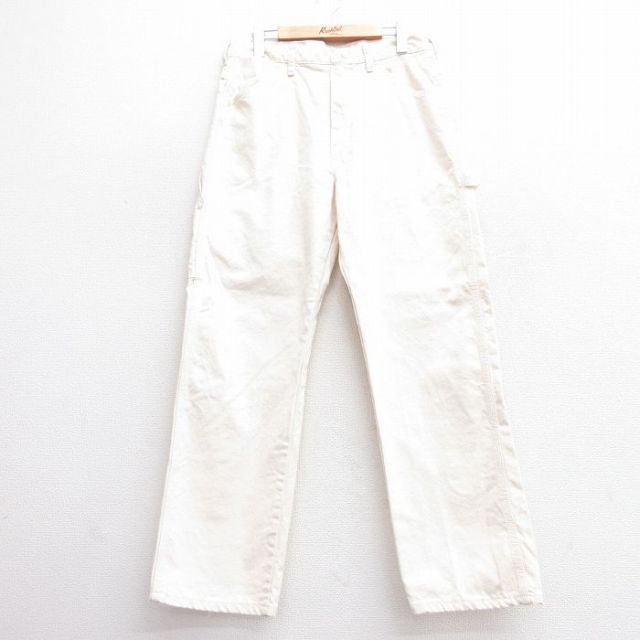 W32★古着 ビッグベン BIG BEN ラングラー Wrangler ペインター パンツ メンズ 80年代 80s USA製 生成り 【spe】 25apr03 中古 ボトムス ロング