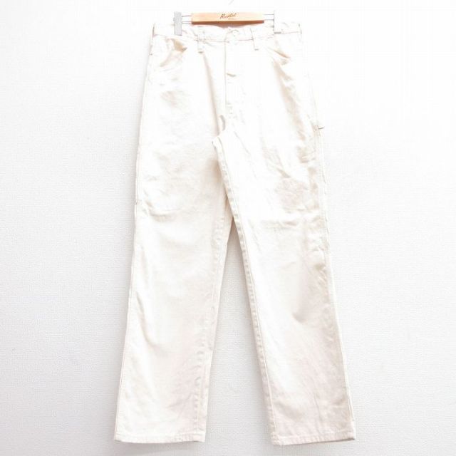 W32★古着 ビッグベン BIG BEN ラングラー Wrangler ペインター パンツ メンズ 80年代 80s USA製 タロン 生成り 25apr03 中古 ボトムス ロング