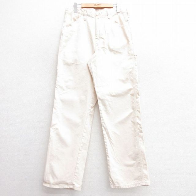 W32★古着 ビッグベン BIG BEN ラングラー Wrangler ペインター パンツ メンズ 80年代 80s USA製 タロン 生成り 25apr03 中古 ボトムス ロング
