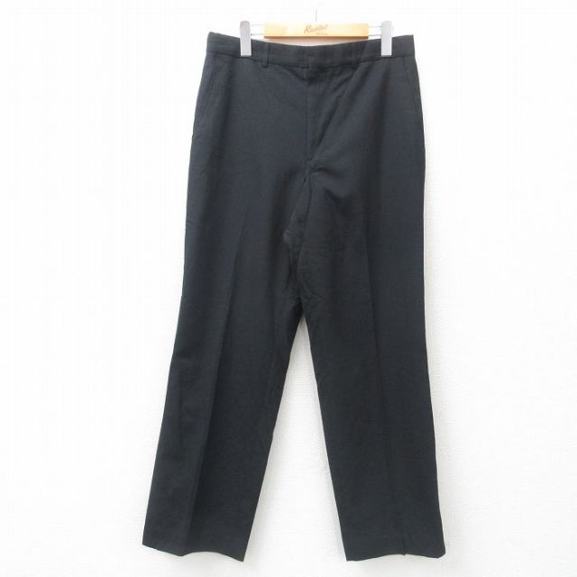 W31★古着 タウンクラフト スラックス パンツ メンズ 90年代 90s 黒 ブラック 25apr03 中古 ボトムス ロング