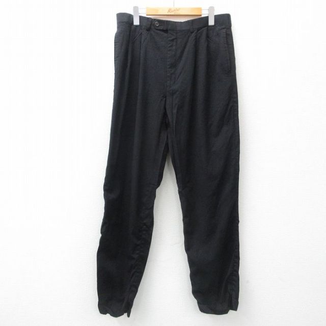 W32★古着 ラルフローレン Ralph Lauren ブランド スラックス パンツ メンズ ウール 黒 ブラック 25apr03 中古 ボトムス ロング