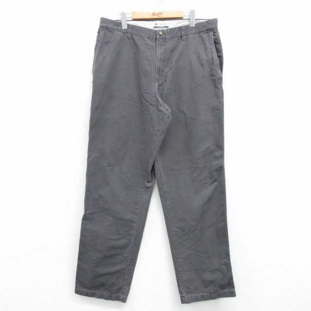 W36★古着 コロンビア COLUMBIA パンツ メンズ 00年代 00s ダック地 コットン グレー 25apr07 中古 ボトムス ロング