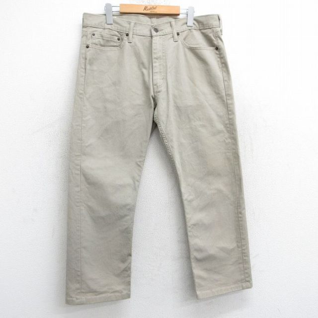 【50%OFF】W37★古着 リーバイス Levis パンツ メンズ ベージュ カーキ 25apr10 中古 ボトムス ロング