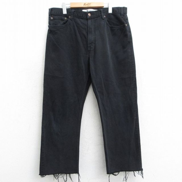 【50%OFF】W38★古着 ギャップ GAP ジーンズ メンズ 黒 ブラック 25apr10 中古 ボトムス ジーパン Gパン ロング パンツ
