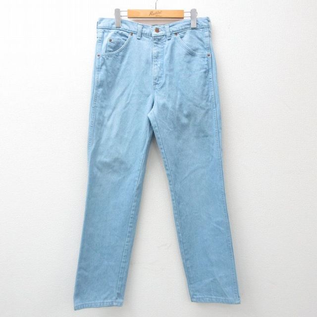 【50%OFF】W33★古着 ランズエンド ジーンズ メンズ 90年代 90s コットン USA製 紺 ネイビー デニム 25apr10 中古 ボトムス ジーパン Gパン ロング パンツ