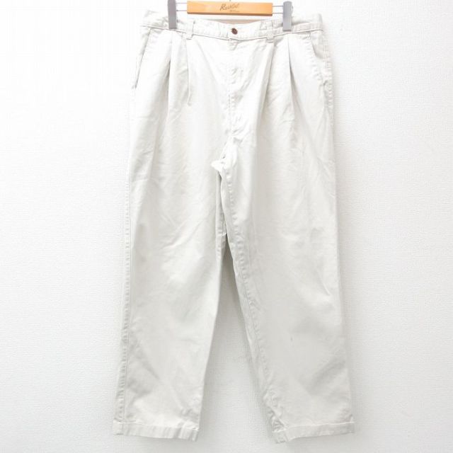 W36★古着 ドッカーズ チノ パンツ チノパン メンズ 00年代 00s コットン 薄ベージュ カーキ 25apr10 中古 ボトムス ロング
