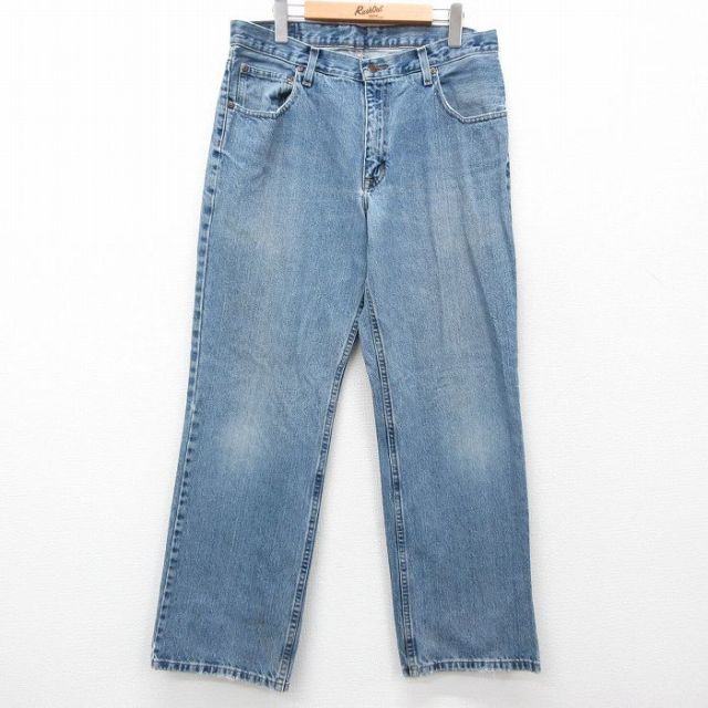 W33★古着 アリゾナジーンズ ジーンズ メンズ 紺 ネイビー デニム 25apr11 中古 ボトムス ジーパン Gパン ロング パンツ