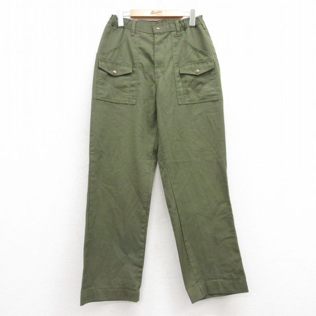 W32★古着 ボーイスカウト ブッシュ パンツ メンズ 緑 グリーン 25apr11 中古 ボトムス ロング