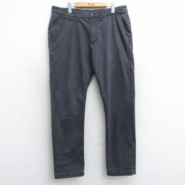 W37★古着 ラッキーブランド Lucky Brand チノ パンツ チノパン メンズ 濃グレー 25apr12 中古 ボトムス ロング