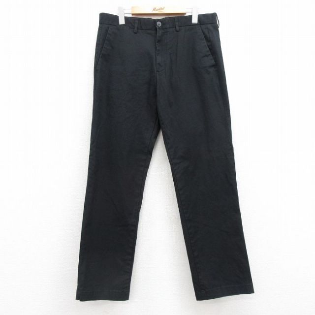 W34★古着 ギャップ GAP チノ パンツ チノパン メンズ 黒 ブラック 25apr12 中古 ボトムス ロング