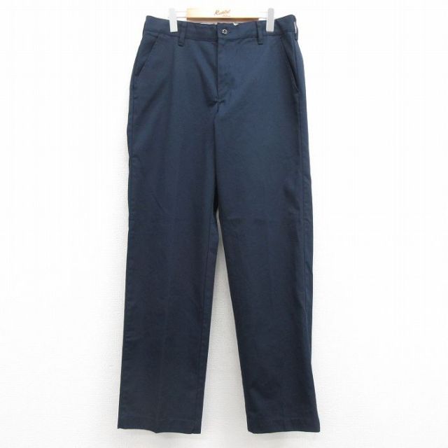 W34★古着 レッドキャップ ワーク パンツ メンズ 濃紺 ネイビー 25apr12 中古 ボトムス ロング