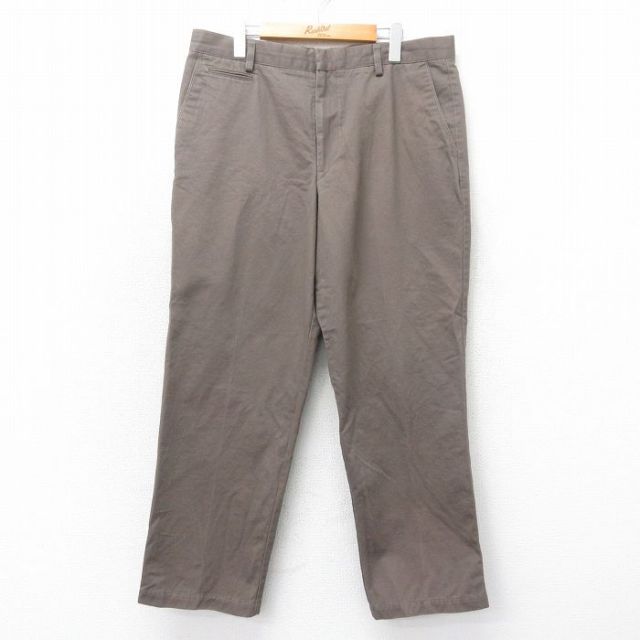 【50%OFF】W36★古着 ドッカーズ パンツ メンズ コットン 茶 ブラウン 25apr14 中古 ボトムス ロング