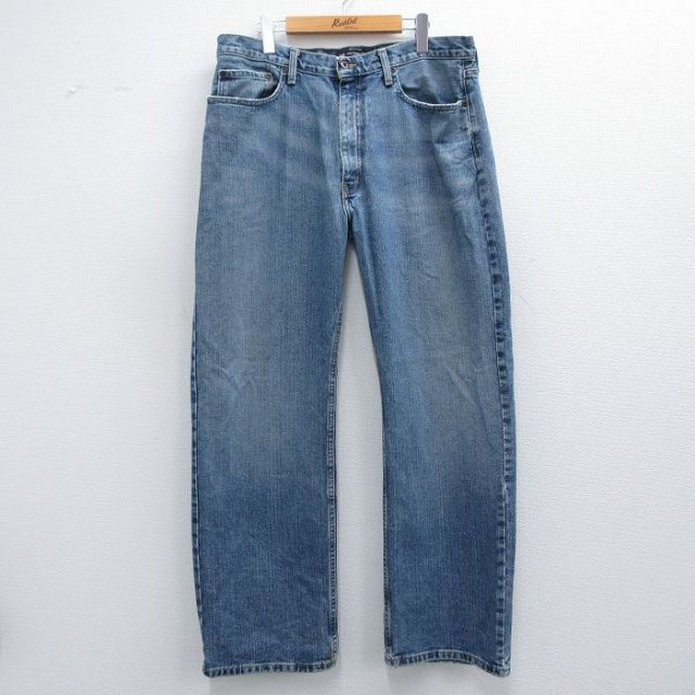 W35★古着 ラルフローレン Ralph Lauren ポロジーンズ ブランド ジーンズ メンズ コットン 紺 ネイビー デニム 25apr15 中古 ボトムス ジーパン Gパン ロング パンツ