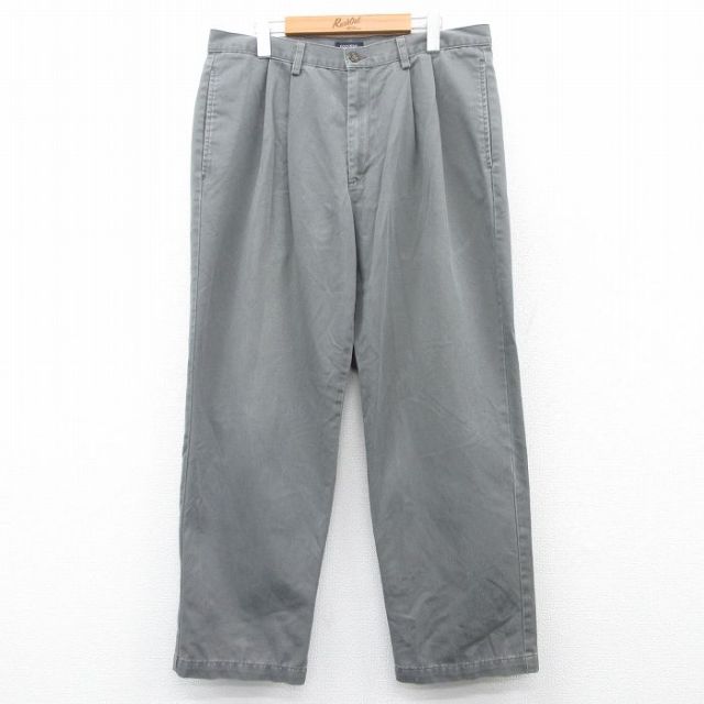 W36★古着 ドッカーズ パンツ メンズ 00年代 00s コットン グレー系 25apr19 中古 ボトムス ロング