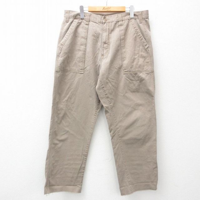 【50%OFF】W37★古着 セントジョンズベイ ベイカー パンツ メンズ 00年代 00s コットン ベージュ系 カーキ 【spe】 25apr21 中古 ボトムス ロング