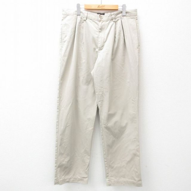 W36★古着 ドッカーズ パンツ メンズ 00年代 00s コットン ベージュ系 カーキ 25apr21 中古 ボトムス ロング