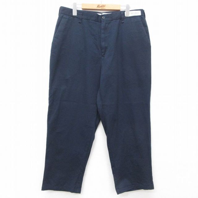 W34★古着 ワーク パンツ メンズ CiNTAS 濃紺 ネイビー 25apr21 中古 ボトムス ロング