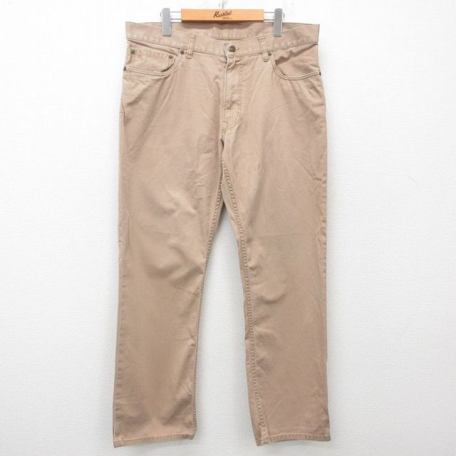 W37★古着 ラルフローレン Ralph Lauren ブランド パンツ メンズ コットン ベージュ カーキ 25apr21 中古 ボトムス ロング