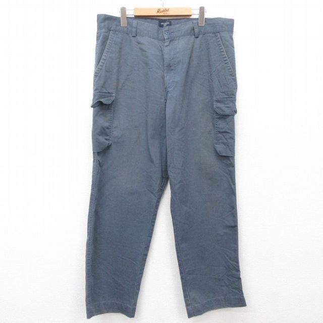 【50%OFF】W38★古着 ドッカーズ カーゴ パンツ メンズ 00年代 00s コットン 紺系 ネイビー 25apr21 中古 ボトムス ロング