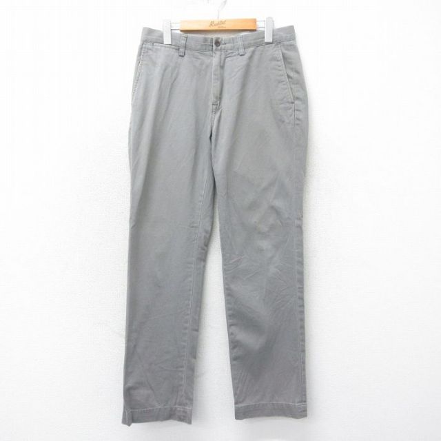 W33★古着 ラルフローレン Ralph Lauren ブランド パンツ メンズ 90年代 90s コットン グレー 25apr21 中古 ボトムス ロング