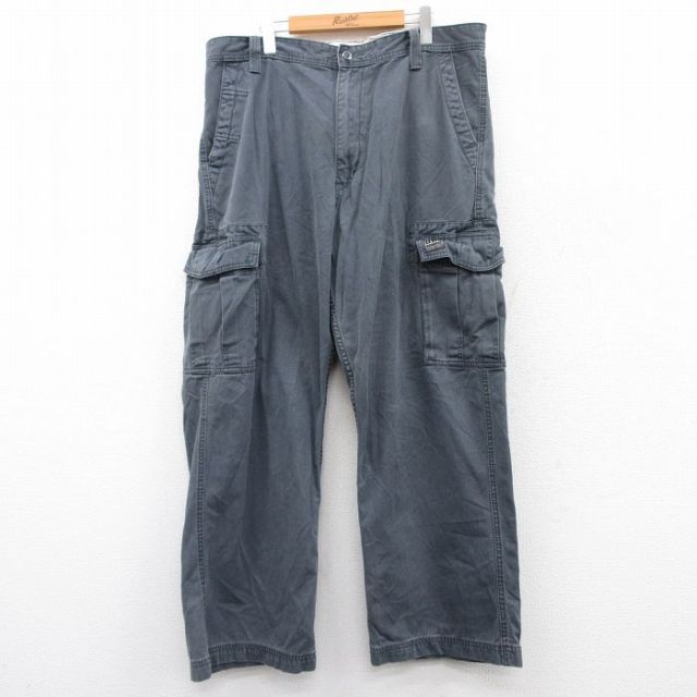 W39★古着 リーバイス Levis カーゴ パンツ メンズ コットン グレー系 【spe】 25apr22 中古 ボトムス ロング