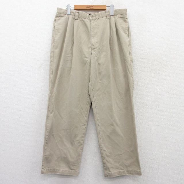 W36★古着 ドッカーズ チノ パンツ チノパン メンズ コットン ベージュ カーキ 25apr23 中古 ボトムス ロング