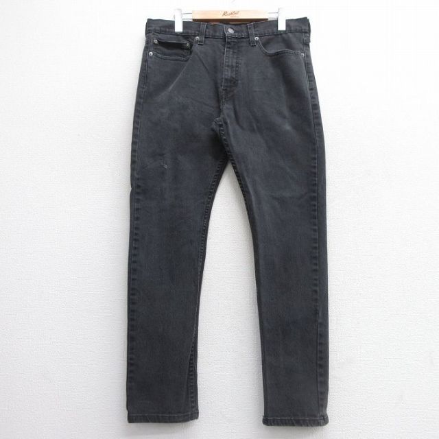 W33★古着 リーバイス Levis 510 ジーンズ メンズ 黒 ブラック デニム 25apr23 中古 ボトムス ジーパン Gパン ロング パンツ
