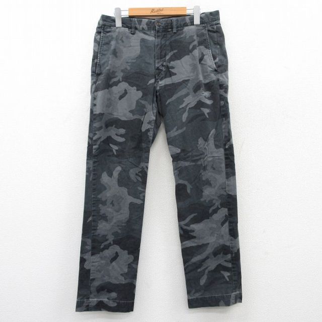 W34★古着 ラルフローレン Ralph Lauren ブランド パンツ メンズ グレー他 迷彩 25apr23 中古 ボトムス ロング