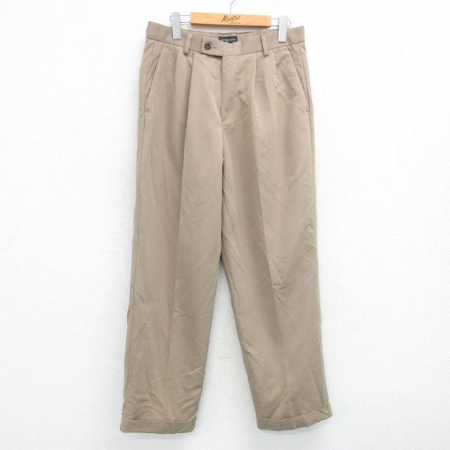 W31★古着 ドッカーズ パンツ メンズ 濃ベージュ カーキ 25apr23 中古 ボトムス ロング