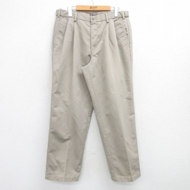 W34★古着 ドッカーズ パンツ メンズ ベージュ カーキ 25apr25 中古 ボトムス ロング